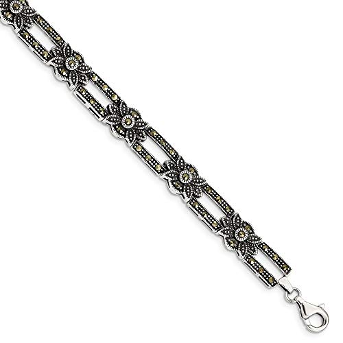 Sterling Silver Marcasite Bracelet