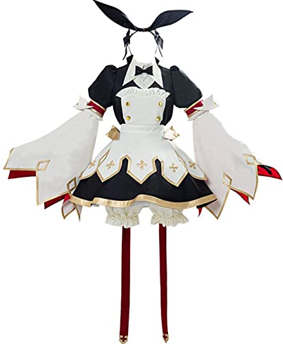 Nsoking FGO Fate Apocrypha Cosplay Fate Grand Order Servant Maid Astolfo Saber Dress Halloween Costume (Large, Male)