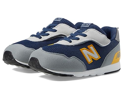 New Balance Baby 515 V1 New-b Hook and Loop Sneaker, Nb Navy/Slate Grey, 2 US Unisex Infant