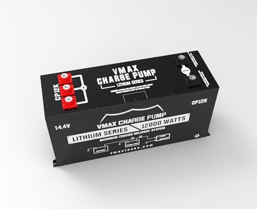 VMAX VCP12K Charge Pump 12,000W LTO Lithium Titanate 14.4V Battery for 12 Volt Car Audio, Voltage Stabilizer, High Current Surge