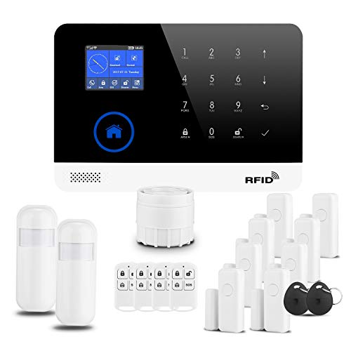 D1D9 Burglar Alarm System 3G WiFi RFID DIY Wireless GSM for House Security