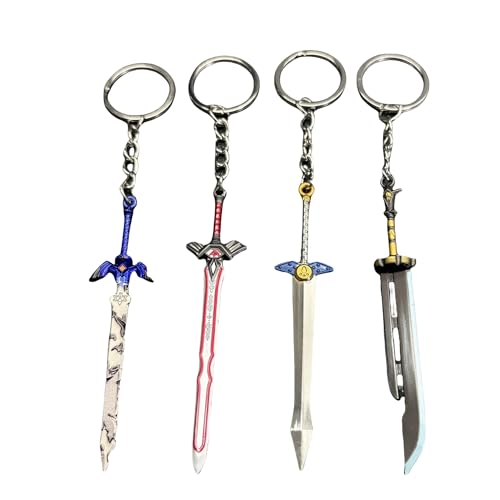 crafthand Game TLOZ Peripheral Keychain Universal Metal Alloy Keychain Accessories Luxury Exquisite Sturdy Cosplay Backpack Decoration (Sword keychain)