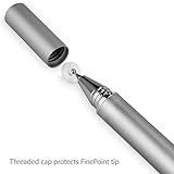 BoxWave Stylus Pen Compatible with Xiaomi Pad 6 Pro - FineTouch Capacitive Stylus, Super Precise Metallic Silver