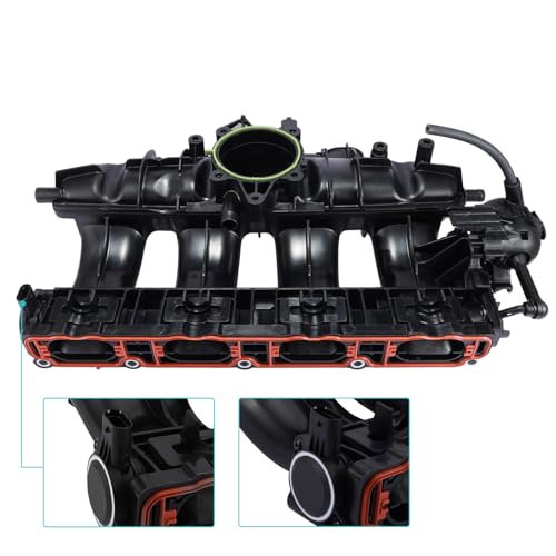 AULINK (OEM Parts) Engine Intake Manifold (2.0L L4) Assembly with MAP Sensor for Audi A3 TT, for 2008-2017 Volkswagen/VW CC Beetle EOS GTI Jetta Passat Tiguan, 06J133201BD 06J133201BH 06J133201AS