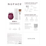 NuFACE MINI+ Microcurrent Facial Device Kit - Limited Edition FDA Cleared Face Massager Device + Microcurrent Gel Activator & Applicator Brush - Velvet Rose