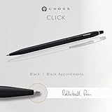 Cross Click Slim Refillable Gel Ink Rollerball Pen, Medium Rollerball, Includes Premium Gift Box - Black