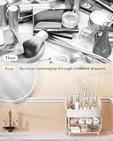 Makeup Organizer, Skincare Holder Bathroom Counter Organizer, Storage Box Cosmetic Display Cases, Teen Girl Gifts Trendy Stuff Make up Organizers for Vanity, Dresser, Countertop (Rose Gold)