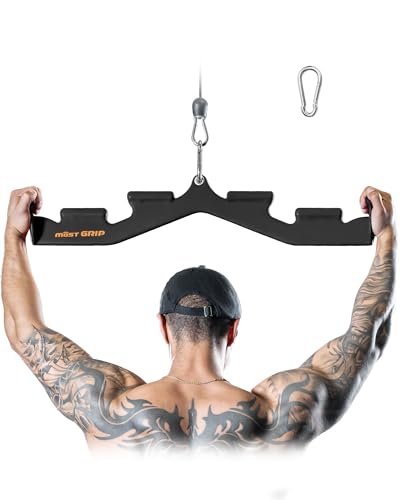 Lat Pulldown Attachments for Home Gym System (Black)