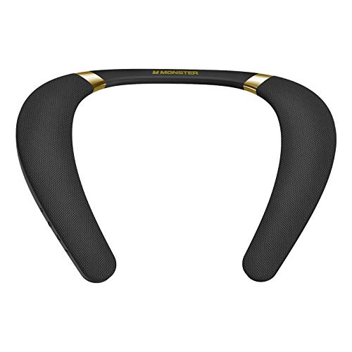 Monster Boomerang Neckband Bluetooth Speaker, Neck Wireless Wearable Speaker with 12H Playtime, True 3D Stereo Sound, Portable Soundwear, IPX7 Waterproof, for Home Sport Outdoor