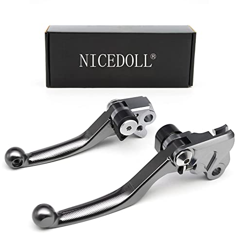 NICEDOLL Compatible with Surron Sur Ron Ultra Bee CNC Dirt Bike Clutch Brake Pivot Levers 3D Gray