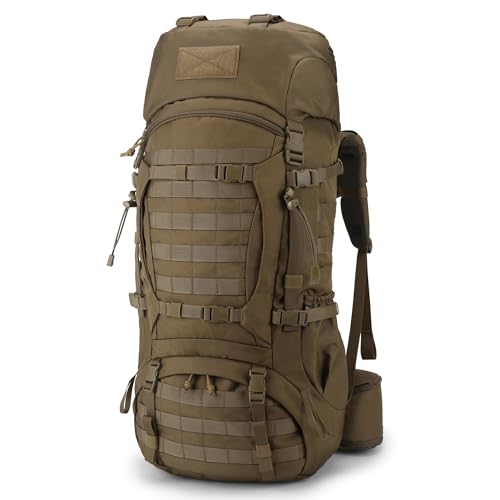 Mardingtop 70L Internal Frame Backpack for Camping,Hiking,Travel,Tactical Backpack with Rain Cover