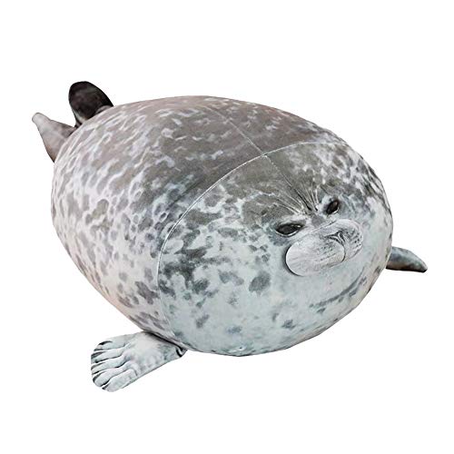 Willcome Cuddly Blob Seal Plush Pillow Stuffed Animal Soft Hugging Pillow Toys for Kids Adults Birthday