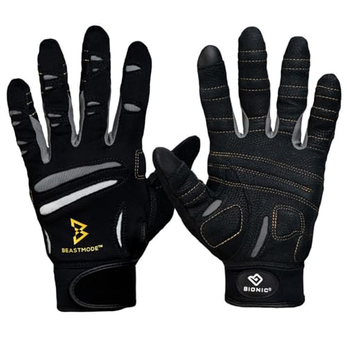 Men's Beastmode Full Finger Fitness Gloves (Medium)