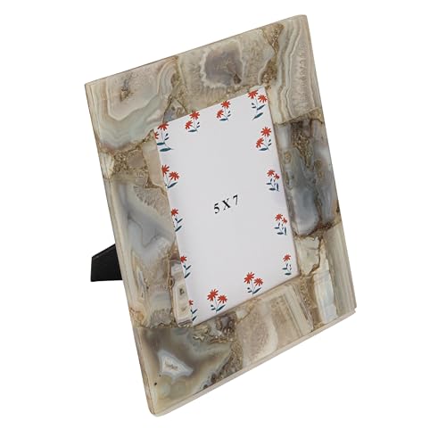 Creative Co-Op Agate Photo Frame, Multicolor