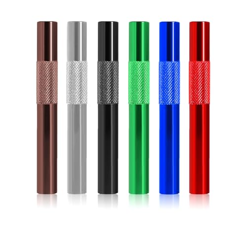 Reusable Metal Straws - Eco-Friendly and Durable, Great for Outdoor Travel, Coffee, Drinking Straws, Mixed Colors 6 Pieces