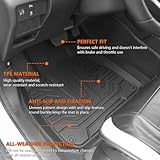 powoq Fuel Floor Mat Compatible with 2017-2022 Honda CRV Trunk Mat Floor Liner TPE Cargo Mat Replacement for 2017-2022 Honda CRV Accessories (Fit 17-22 Fuel Model, Trunk+Backrest+Floor Mat)