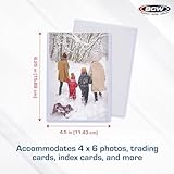 BCW 4x6 Post Card & Photo Top Loaders | Rigid PVC Sleeves | 25 Pack | Clear Plastic Protectors | Pocket Protector | Card Holder | Card Sleeves | Sheet Protectors for Photos, Prints, and More