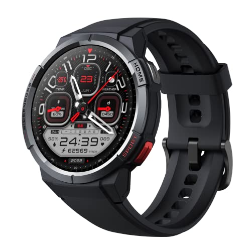 mibro Smart Watch GS, 1.43'' Amoled HD Touch Screen 5ATM Waterproof Smartwatch Fitness Tracker for Android iOS Phones with Heart Rate SpO2 Sleep Monitor, 70 Sports Modes Fitness Watch for Women Men
