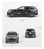 MING ZHEN Toy car Model 1:32 for Jeeps Grand Cherokee Alloy Car Model Diecasts Toy Off-Road Sound and Light Kids Gifts (Color : Black)