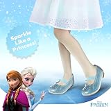 Disney Girls Mary Jane Flats - Kids Character Princess Dress up Slip-on Shoes, Blue (9 Medium, Toddler)