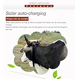 ZMQHYFD Animal Tracker,Solar GPS Tracker, 4G 4000mAh WiFi Cattle Sheep Horse Camel Pet Smart Tracking Device for Livestock Farming Industr