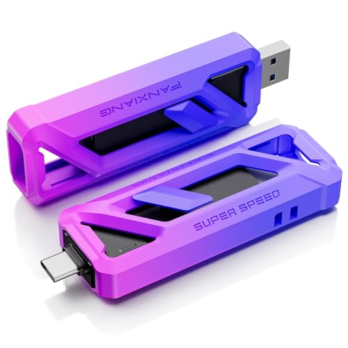 fanxiang Flash Drive 2TB, Up to 2050MB/s USB 3.2 Gen2×2, USB Drive with USB A + Type C, 2-in-1 USB Memory Stick Thumb Drive for iPhone/Android/Windows/MacPC/Laptops, FF958