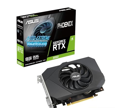 ASUS Phoenix GeForce RTX™ 3050 V2 Graphics Card (PCIe 4.0, 8GB GDDR6, HDMI 2.1, DisplayPort 1.4a)