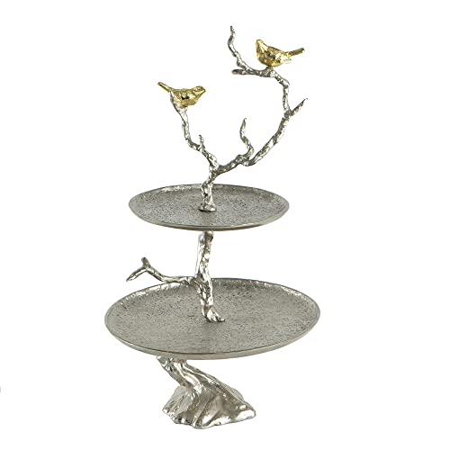 A&B Home Iron Branch Décor with 2 Tiered Tray