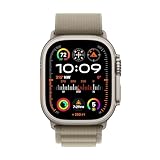 Apple Watch Ultra 2 [GPS + Cellular 49mm] Smartwatch with Rugged Titanium Case & Olive Alpine Loop Medium. Fitness Tracker, Precision GPS, Action Button, Extra-Long Battery Life