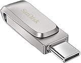 SanDisk Ultra Dual Drive Luxe USB Type-C 1TB Flash Drive for Smartphones, Tablets, and Computers - High Speed USB 3.1 Pen Drive (SDDDC4-1T00-G46) Bundle with (1) Everything But Stromboli Lanyard