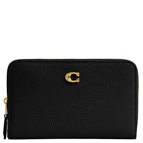 Coach Women's Medium Zip Around Accessory-Travel Wallet, B4/Black