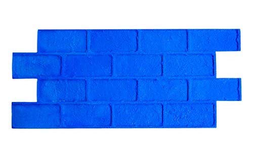 Worn Brick Running Bond Concrete Stamp Single by Walttools | Classic Masonry Paver Pattern, Sturdy Polyurethane Texturing Mat, Decorative Realistic Detail (Rigid)