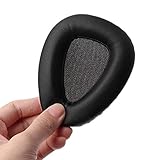 Replacement Earpads Protein Leather Ear Pads Cushions Cover Repair Parts Compatible with Monster DNA Pro 2.0 Over-Ear Headphones (Black)