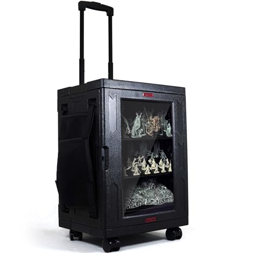 oTTRPGo Miniatures Carrying Transport Display Storage Case.Magnetic Compatible with Warhammer 40k DND Miniatures.