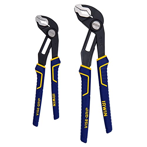 IRWIN Tools VISE-GRIP GrooveLock Pliers Set, V-Jaw, 2 Piece, 2078709