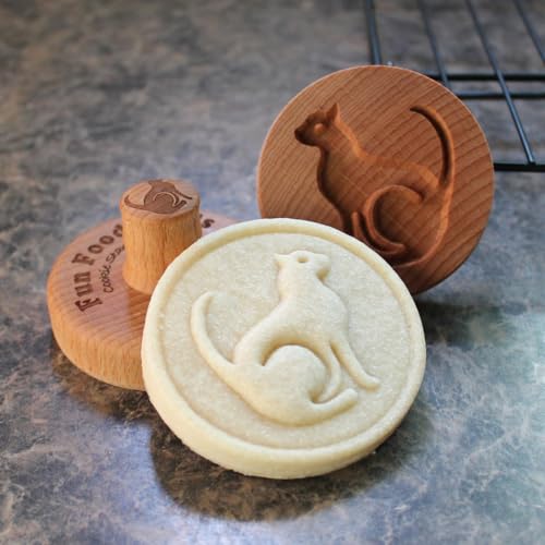 Fun Food Tools, Wood Cookie Stamp, 2.5 Inch (Cat CS-069)