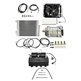 Universal Car Air Conditioner Electric Underdash A/C Kit Compressor Cooling 12V Mustrod