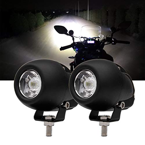 Chelhead 2 PCS LED Driving Lights 2.7 INCH 7D 6000K Round Fog Lights Spot Beam White Small Led Pods Waterproof Led Work Lights for Motorcycle Jeep SUV Truck Wrangler Boat Tractor
