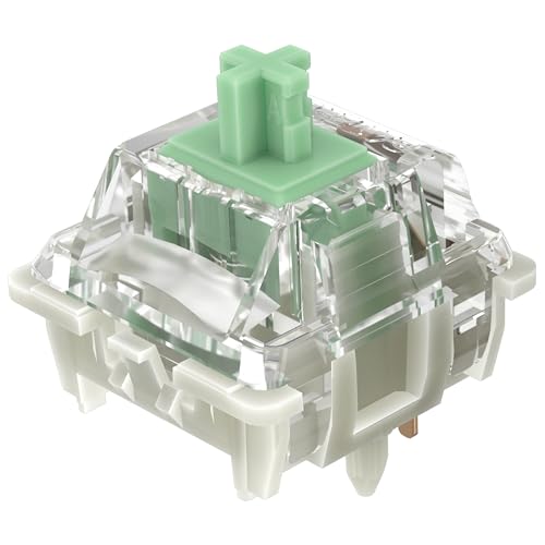 Gateron Baby Kangaroo 2.0 Keyboard Switches -72pack,Dual-Stage Spring Fast response strong tactile feel 5-pin 59gf RGB pre-lubricated high-speed blind-typing switches for MX Mechanical Keyboard