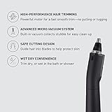 Panasonic Ear and Nose Hair Trimmer for Men with Vacuum Cleaning System, Powerful Motor and Dual-Edge Blades for Smoother Cutting, Wet/Dry – ER-GN70-K (Black)