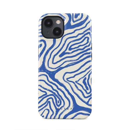 BURGA Phone Case for iPhone 14 - Cute, Trendy, Aesthetic, Pattern Phone Cover, Hard Shell Protection - fits Apple iPhone 14 Case for Women and Men, Seven Seas