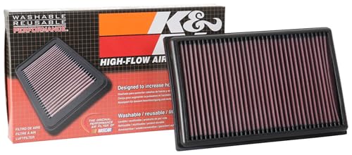 K&N Engine Air Filter: Reusable, Clean Every 75,000 Miles, Washable, Replacement Car Air Filter: Compatible 2017-2019 SEAT/SKODA/VOLKSWAGEN/AUDI (Superb, Arteon, Golf, Passat, T-Roc, Tiguan), 33-3111