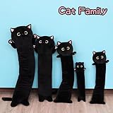 MUFEIRUO Long Cat Plush Pillow Black Cat Body Pillow, 40.5" Cute Black Cat Stuffed Animals Plush Cat Plushie, Kawaii Stuffed Cat Toys Throw Pillow for Kids Christmas Decorations