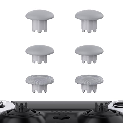 eXtremeRate New Hope Gray Replacement Swappable Thumbsticks for PS5 Edge Controller, Custom Interchangeable Analog Stick Joystick Caps - Without Controller & Thumbstick Base