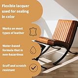 Leather Finish Matte | Seals and Protects | Suitable for Leather Sofas, Car Interiors, Handbags, and More | Flexible Lacquer That Prevents Scratches and Scuffs | Matte Finish (250 ml / 8.5 oz)