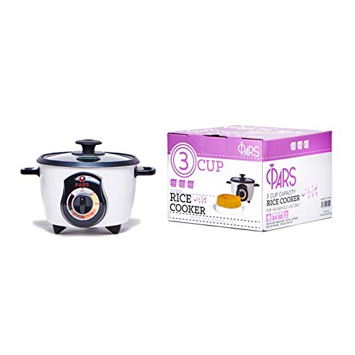 Pars Automatic Persian Rice Cooker - Tahdig Rice Maker Perfect Rice Crust 3 Cup