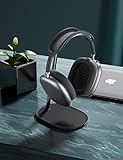 BENKS Desktop Headphone Stand Universal Headset Holder Hanger Mount Aluminum with Protective Silicone Pad, Gaming Headset Accessories, Compatible with AirPods Max, Beats, Bose, Sony and so on(Black)