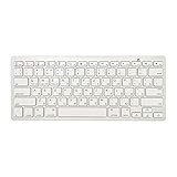 Meega Wireless Russian Keyboard, Minority Language Ultra Thin Lightweight Silent Bluetooth Keyboards for Laptop/Computer/Surface/Desktop/Smart TV