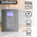 Aqua Ionizer Deluxe 9.5 Anti-Oxidant Boost Water Ionizer |Produces pH 3.0-11.5 Alkaline Water Filtration System| Up to -880mV ORP | 4000 Liters Per Filter | 7 Water Settings