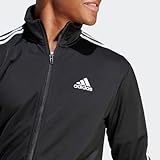 adidas Men's Sportswear Basic 3-stripes Tricot Track Suit, Black, X-Large